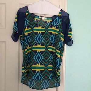 Colorful lightweight blouse